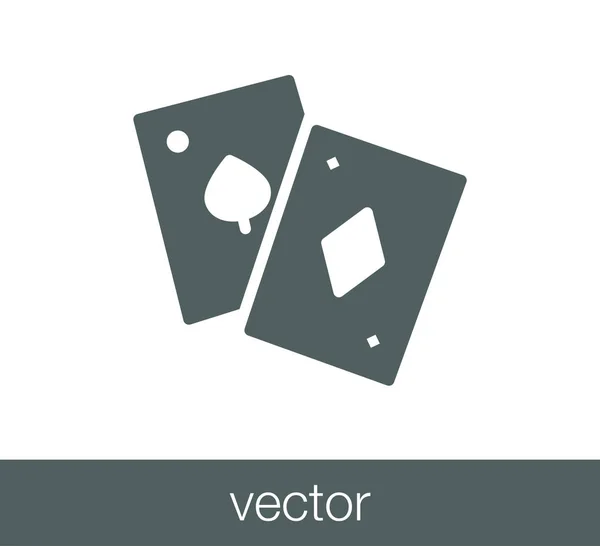 Playing Cards icon. — Stock Vector