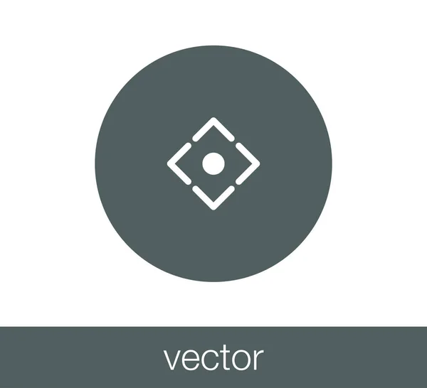 Икона целевой линии — стоковый вектор