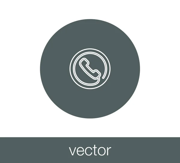 Ilustración del icono del teléfono . — Vector de stock