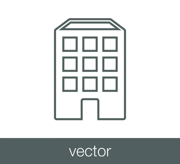 Modern building icon. — Stock Vector