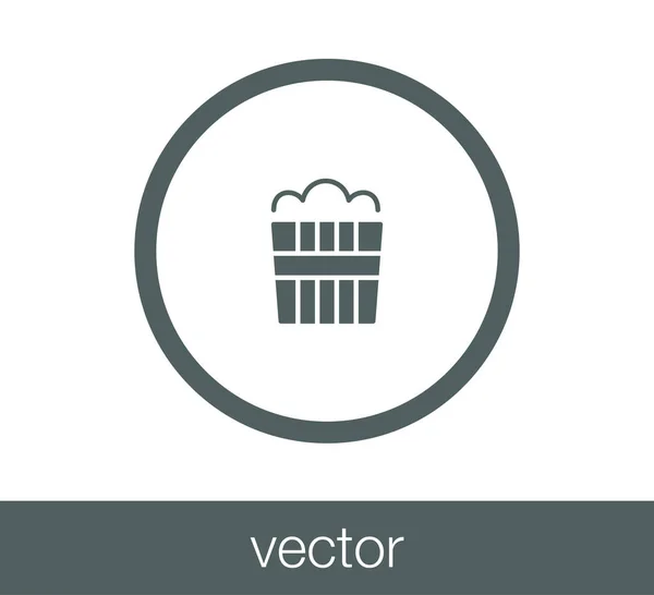 Design do ícone de pipoca — Vetor de Stock