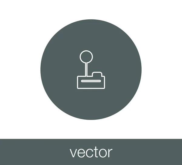 Joystick flat icon — Stock Vector