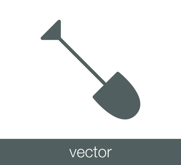 Icono de pala de jardín — Vector de stock