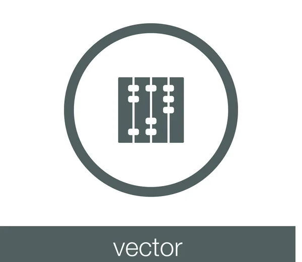 Calculatrice Icône plate — Image vectorielle