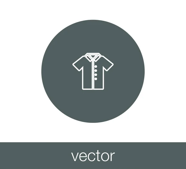 Простая икона на футболке — стоковый вектор