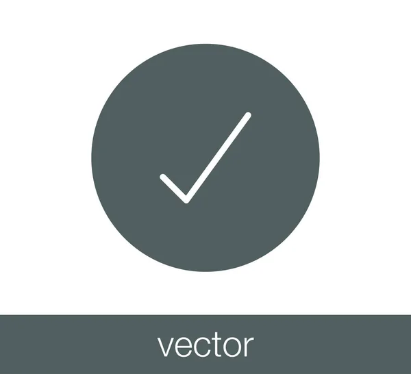 Marca de verificación icono . — Archivo Imágenes Vectoriales