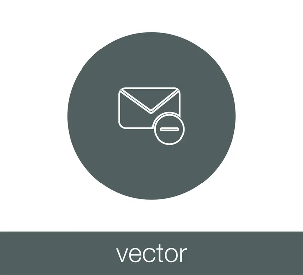 Eenvoudige e-mailpictogram — Stockvector