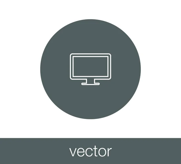 Mostrar icono plano . — Vector de stock