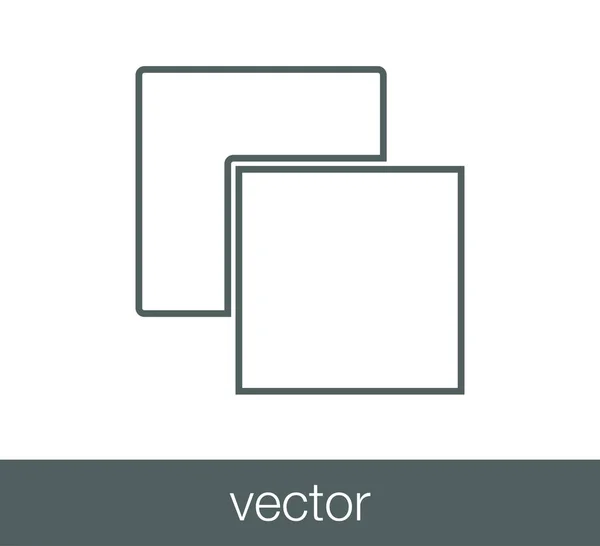 Déplacer icône plate — Image vectorielle