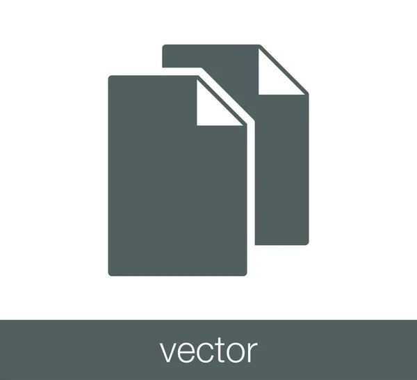 Jednoduchý dokument ikonu. — Stockový vektor