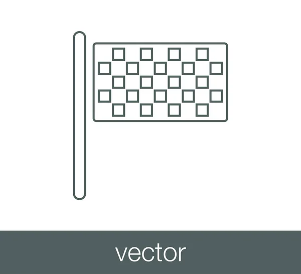 Rally jelző ikon — Stock Vector