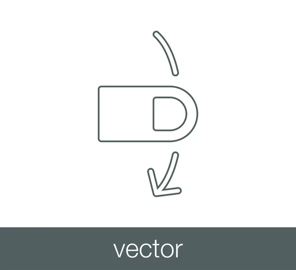 Toca el icono del gesto . — Vector de stock