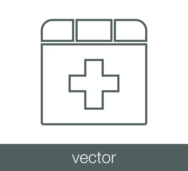 Icono web de salud — Vector de stock