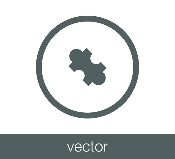 Icono de pieza rompecabezas . — Vector de stock