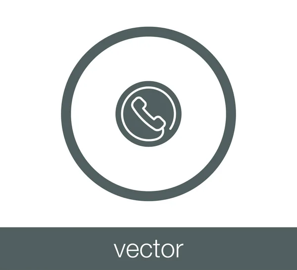 Ilustración del icono del teléfono . — Vector de stock