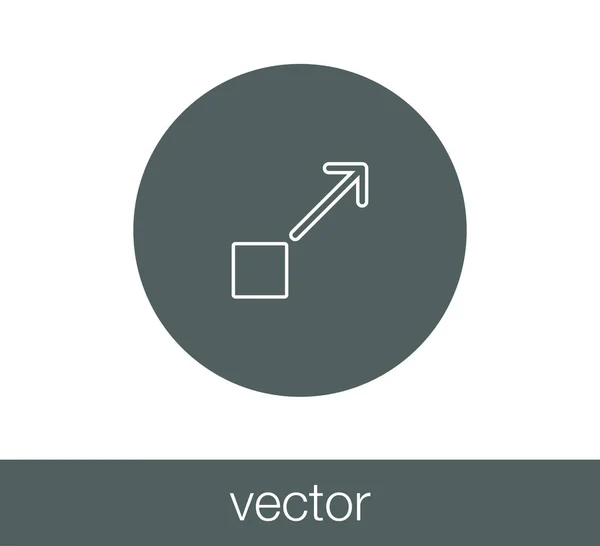 Symboolpictogram verplaatsen. — Stockvector