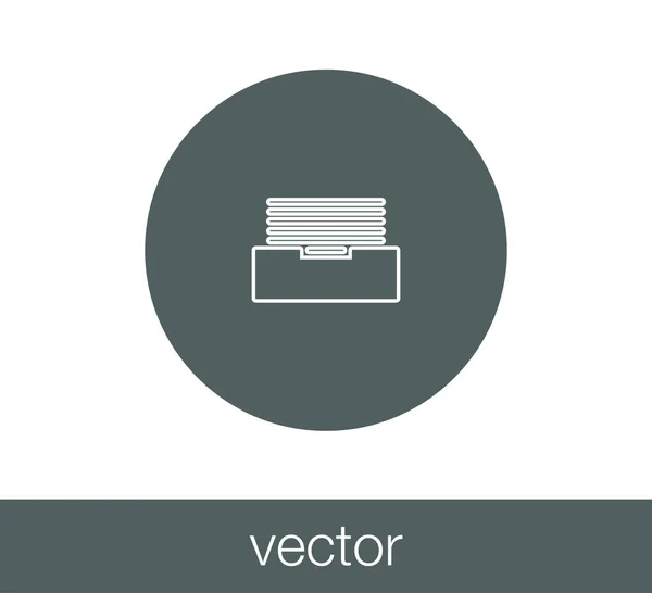 Archivo Apartamento Icono — Vector de stock