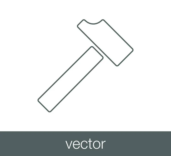 Hammer Webikone. — Stockvektor