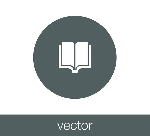 Libro Icono plano — Vector de stock