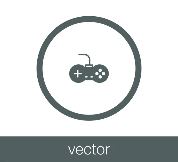 Joystick ícone plano — Vetor de Stock