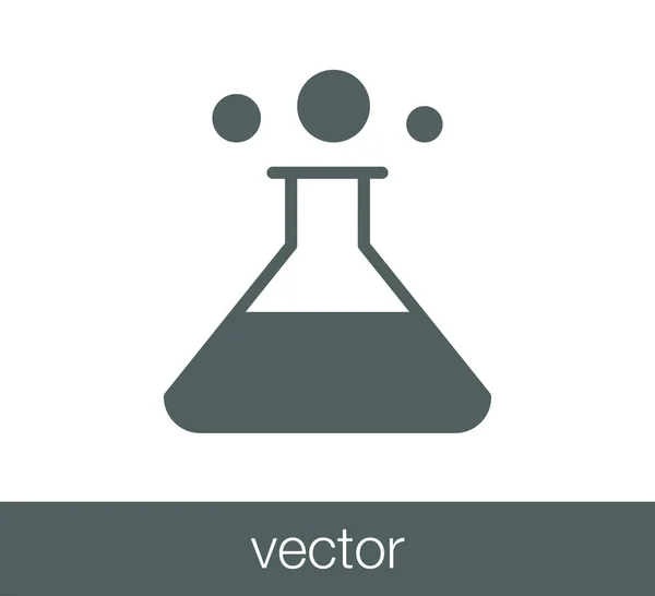 Kemisk flaskeikon – Stock-vektor