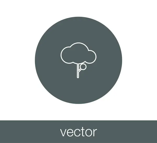 Árvore ícone web — Vetor de Stock