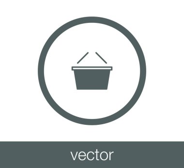 Alışveriş sepeti simgesi.