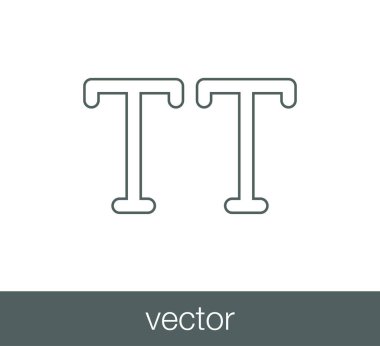 Tüm büyük harfler yazı tipi simgesi