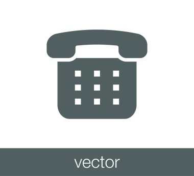 Telefon Düz Simgesi