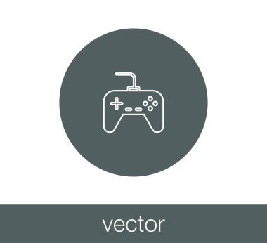 Oyun çubuğu düz simgesi