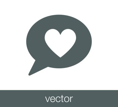 Sohbet simgesi. Yorum simgesi.  