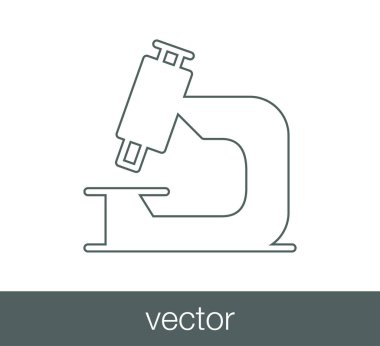 Mikroskop Düz Simgesi