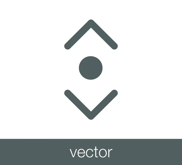Scroll web pictogram. — Stockvector