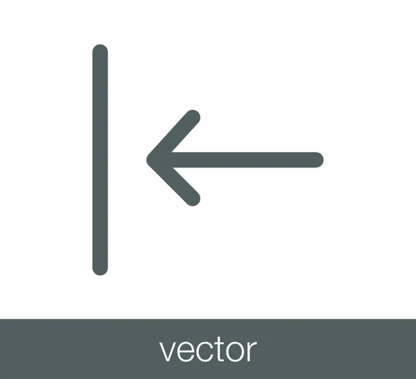 Icono símbolo anterior . — Vector de stock