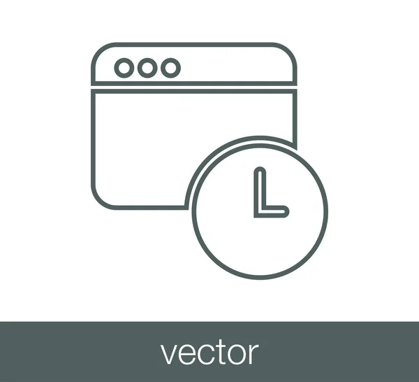 Código ventana icono — Vector de stock