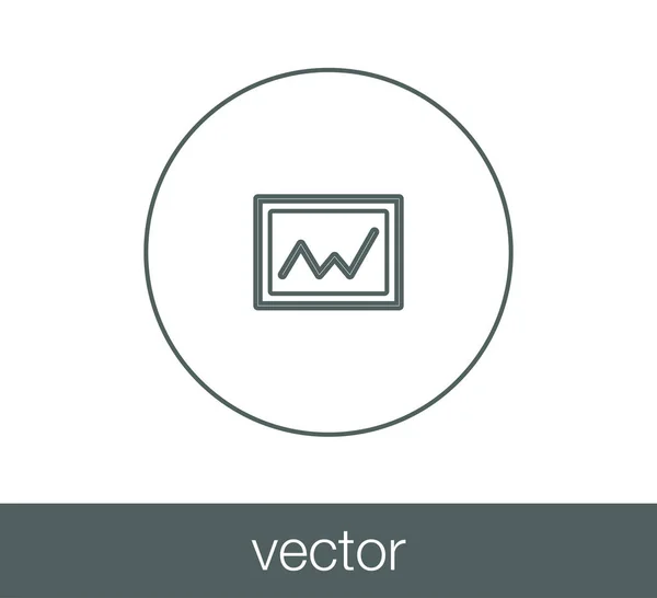 Platt bildikon. — Stock vektor