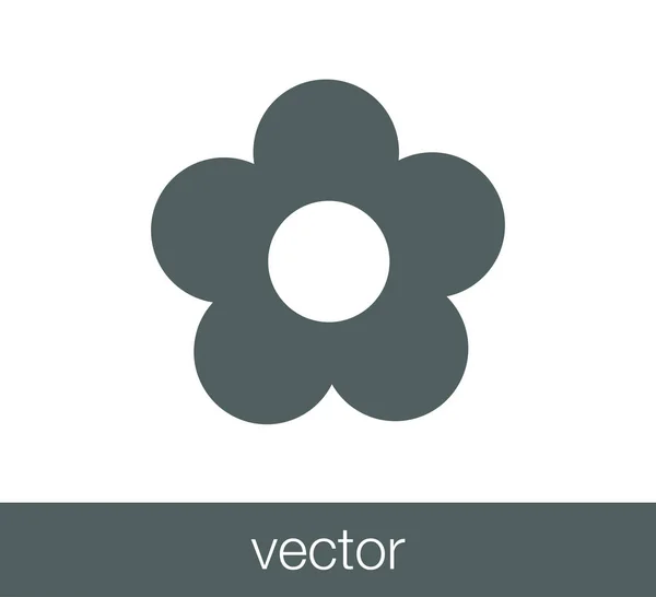 Blume Web-Symbol. — Stockvektor