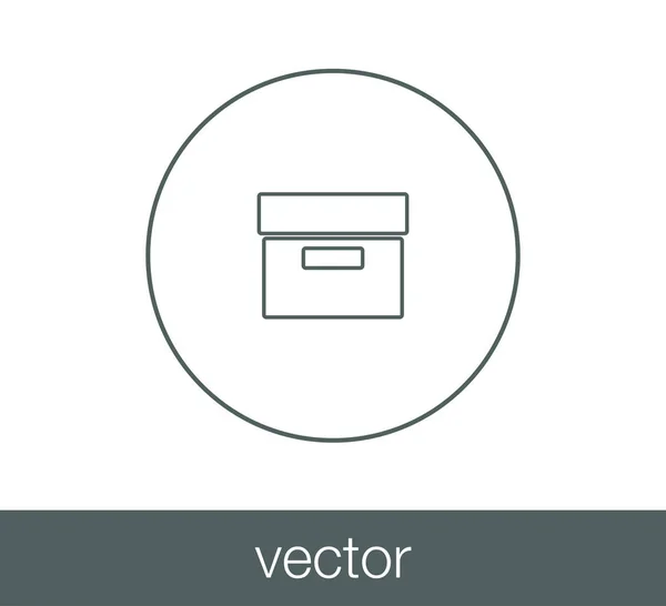 Archivbox-Symbol — Stockvektor