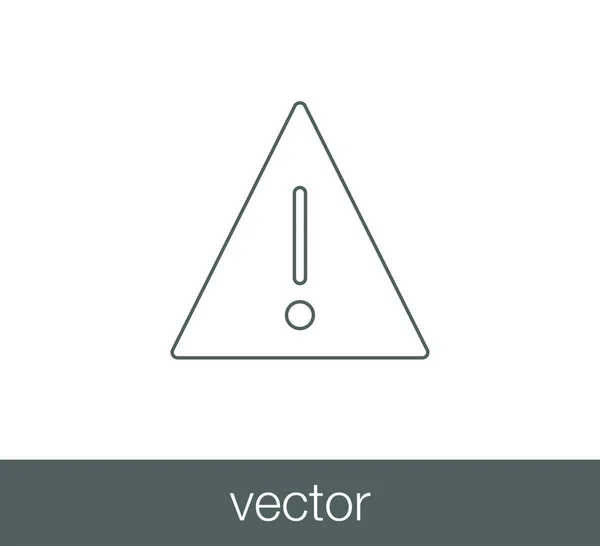 Signo de atención icono — Vector de stock