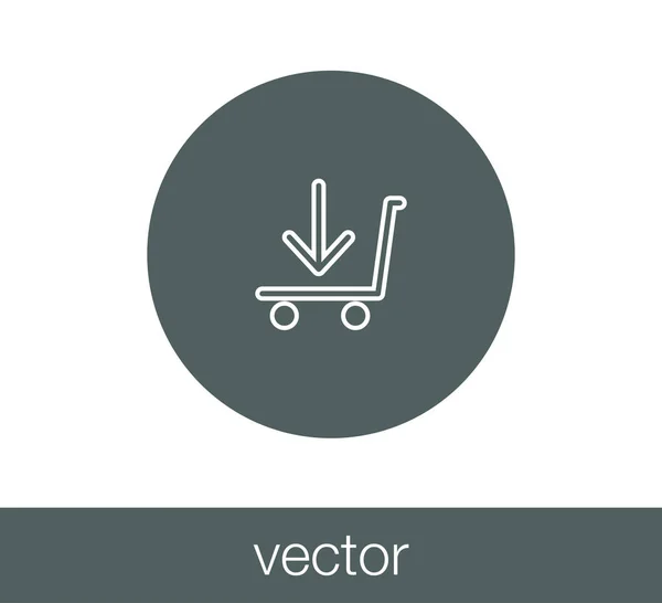 Shopping cart icon — Stock Vector