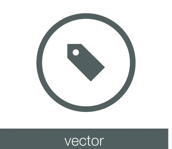 Ícone de tag marcador — Vetor de Stock