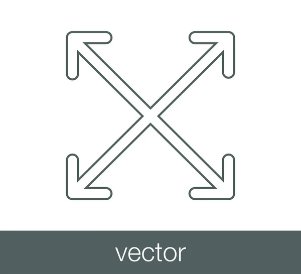 Mover icono de símbolo . — Archivo Imágenes Vectoriales