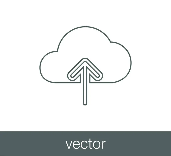 Carregar ícone com seta para cima — Vetor de Stock