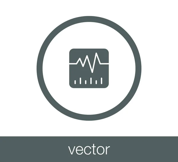 Szívverés-ikon. — Stock Vector