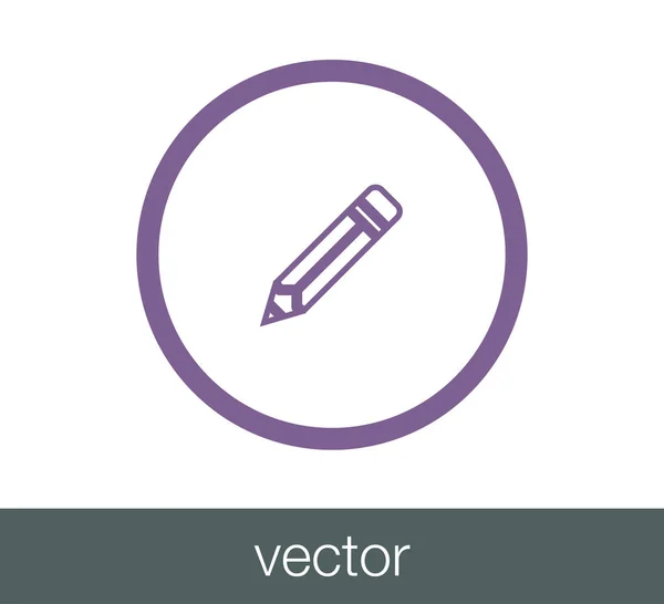 Pen web pictogram. — Stockvector