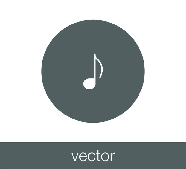 Muzieknotenpictogram. — Stockvector