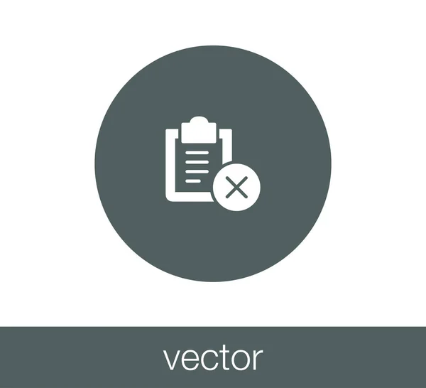 Icône de liste de vérification simple . — Image vectorielle