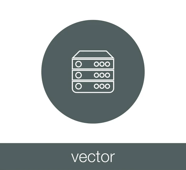 Иконка сервера . — стоковый вектор