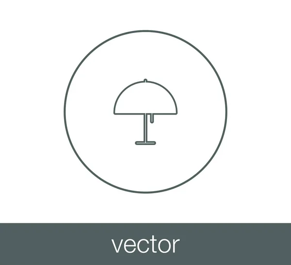 Symbol für Schreibtischlampe — Stockvektor