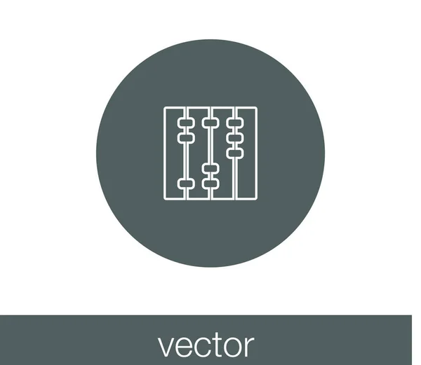 Calculatrice Icône plate — Image vectorielle